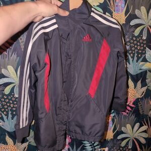 Adidas Kids' Black and Red Track Jacket